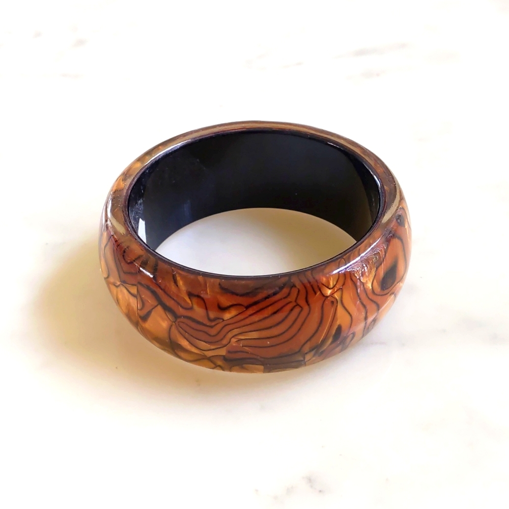 NWT. The Limited 1.25" Wide Multicolor Design Bangle Bracelet.